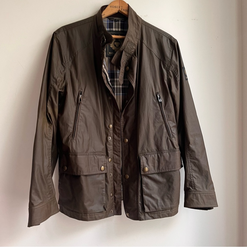 Belstaff Touring Jacket with Plaid Lining
